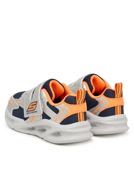 Sneakersy Skechers S-Lights: Meteor-Lights - Glow Spike Strieborná