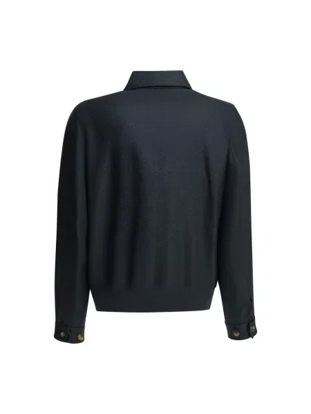 Kurtka bomber Brunello Cucinelli niebieski
