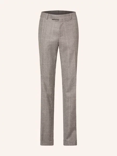 Boss Oblekové Kalhoty Genius Slim Fit open brown hnědé