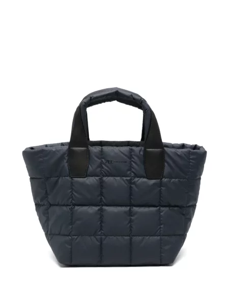 Matlasat geantă shopper Veecollective albastru
