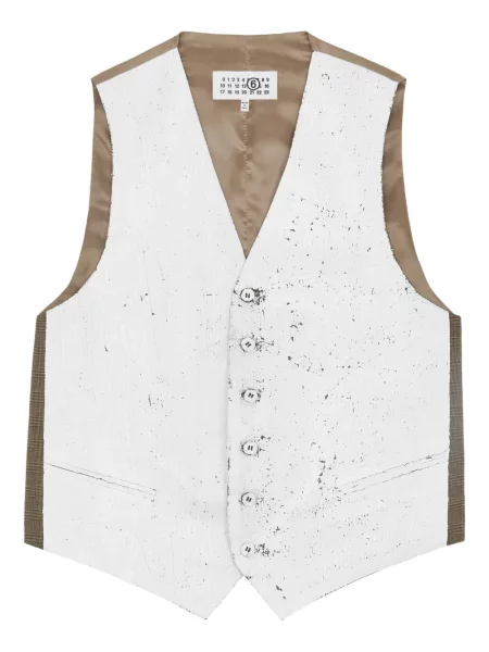 Vestă Mm6 Maison Margiela alb