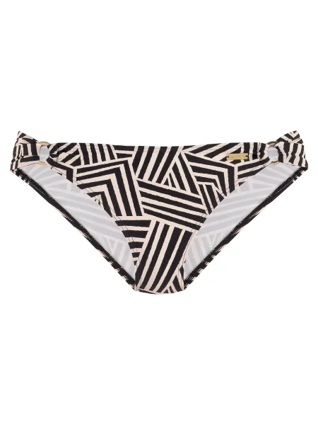 LASCANA Slip costum de baie ecru negru