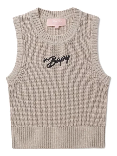 Top Bapy By *a Bathing Ape® cu broderie tricotate