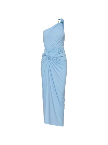Rochie maxi Baobab cu un umăr gol albastru