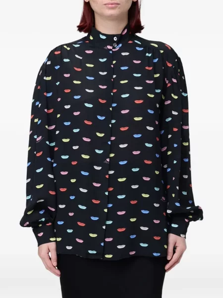 Cămașă Fiorucci cu imagine negru