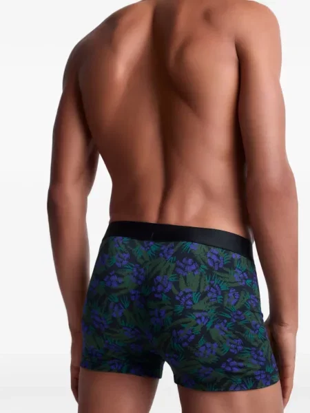 Boxeri Aubade cu model floral cu imagine albastru