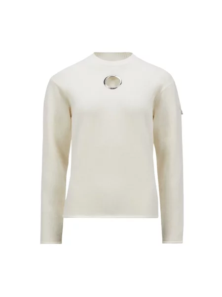 Sweter Moncler wełniany beżowy