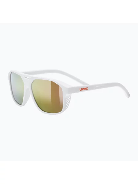 Gyerek napszemüveg UVEX Cosmic Jr white matt/mirror red. Méret: OS fehér