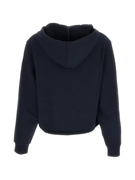 Mikina s kapucí Moncler s autogramem modrá