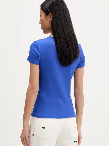 Tommy Jeans T-shirt basic z niebieska