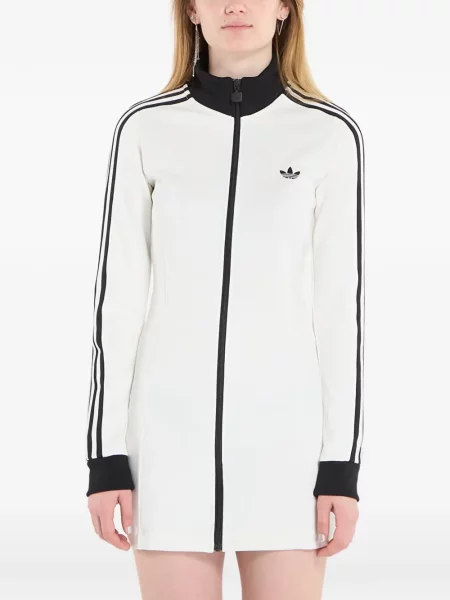 Krótka graficzny koszulka Adidas Campus z perforacją szara