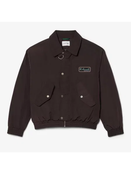 Lacoste Kurtka Bomber Classic Fit brązowa