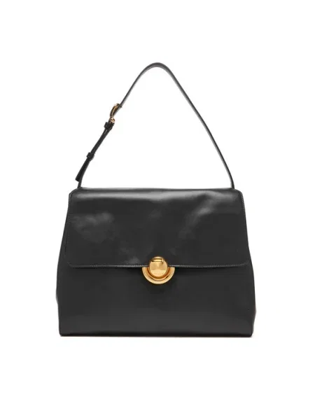 Кожена чанта Furla черно
