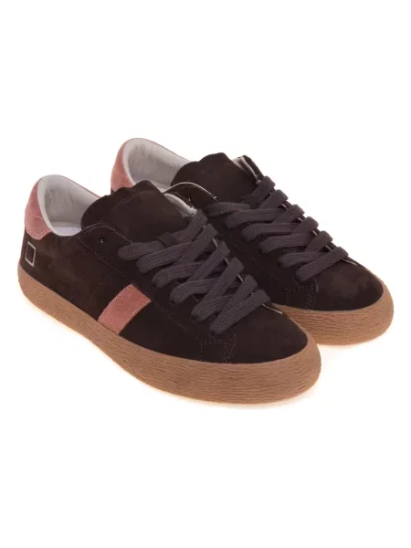 Sneakersy D.a.t.e. zamszowe brązowe