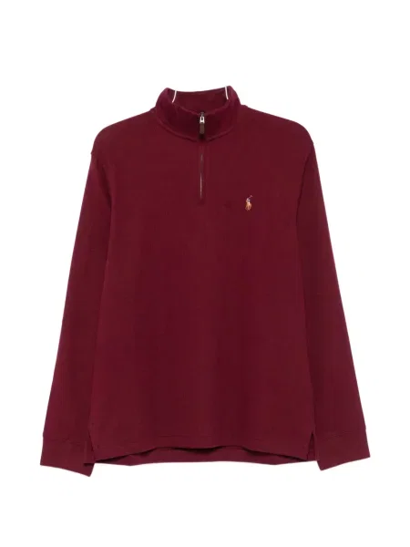 Pulover Polo Ralph Lauren cu broderie roșu