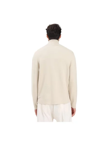 Kurtka o kroju relaxed fit z dzianiny z mieszanki model ‘TELLER’ Selected Homme biała