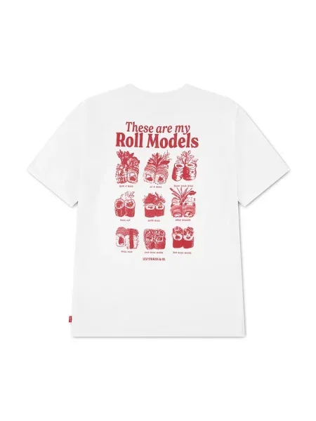 Levi's tričko detské s bavlnou ROLL MODE TEE biela
