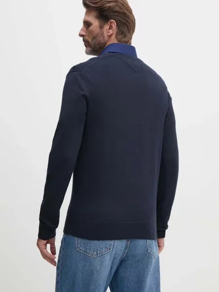 Kötött szvetter Tommy Hilfiger kék
