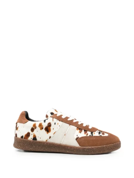 Sneakerși Les Deux cu imagine maro