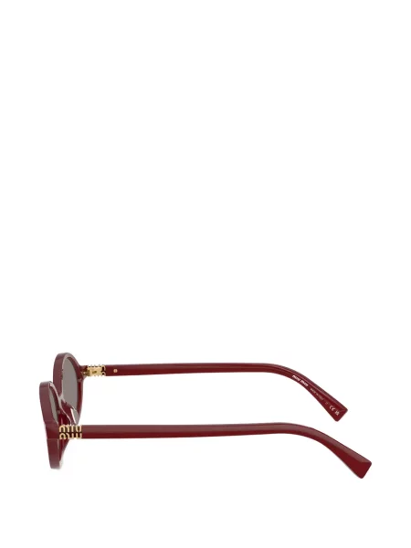 Ochelari de soare ovali Miu Miu Eyewear roșu