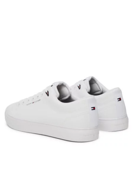 Tommy Hilfiger Laisvalaikio batai Th Hi Vulc Core Low Lth Ii Ess balta