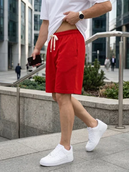 Pantaloni scurți Dstreet alb