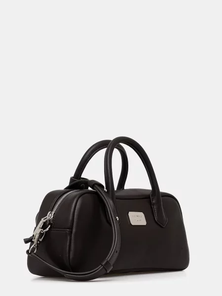 Usnjena torbica Emporio Armani rjava