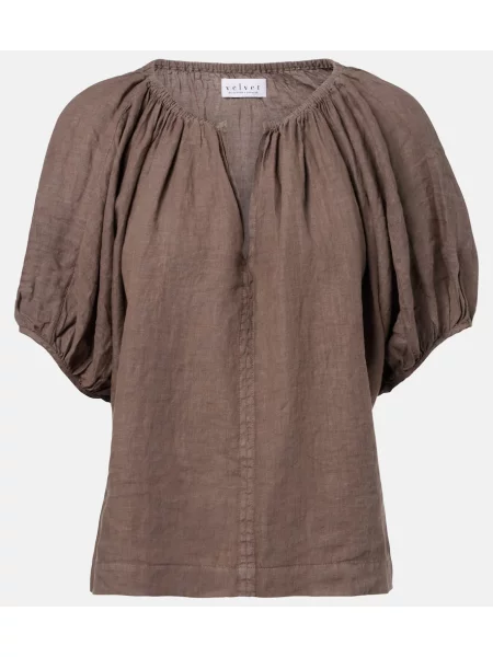 Bluză Velvet de in maro