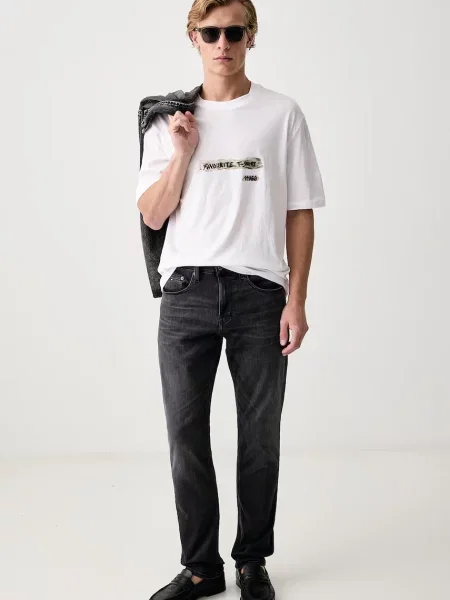 Tommy Jeans Blugi Scanton negru
