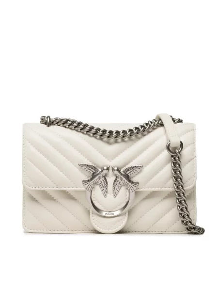 Pinko crossbody torba za žene kožna bež