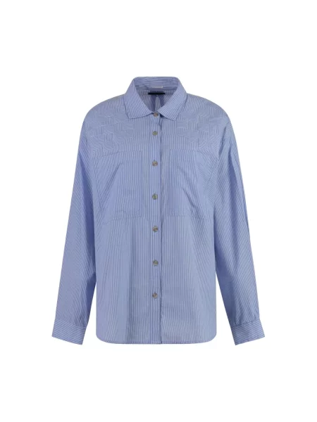 Koszula Mother z kieszeniami na piersi niebieska