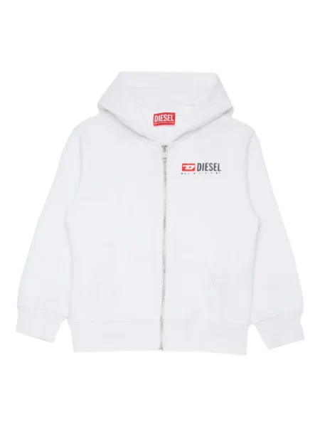 Bluza z kapturem dziecięca Diesel biała