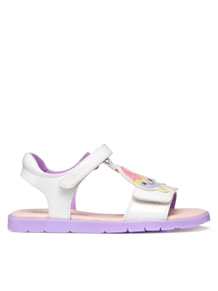 Basutės Geox J Sandal Joyfoot Gir D balta