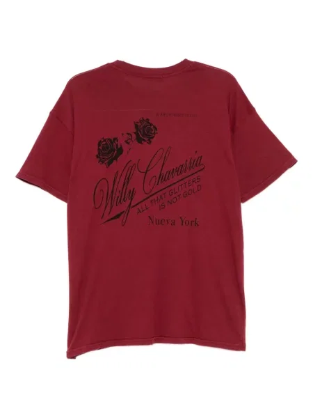 Tricou Willy Chavarria cu imagine roșu