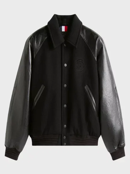 Вовняна куртка Tommy Hilfiger чорна