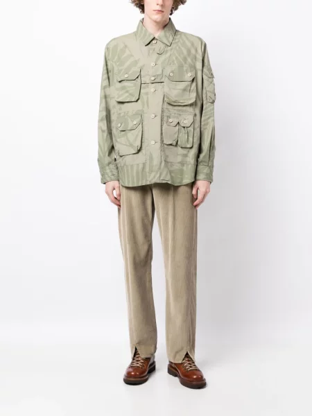 Raštuotas striukė Engineered Garments žalia