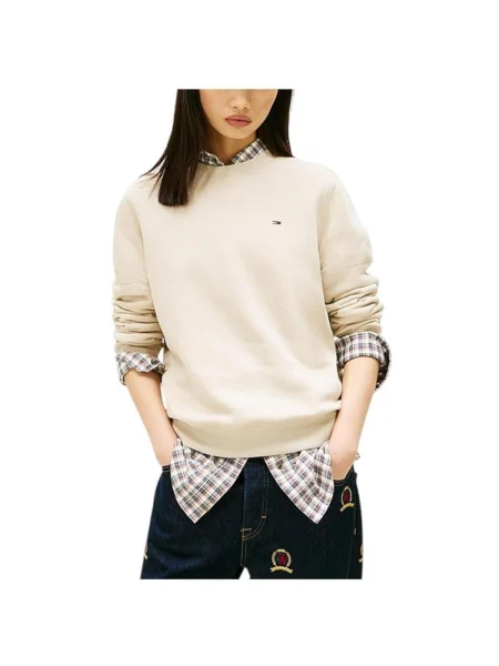 Geacă de blugi Tommy Jeans bej