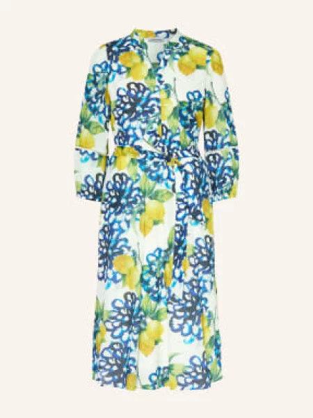 More & More Šaty / tmavě žlutá / modrá bílá