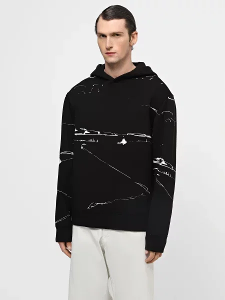 Худи Emporio Armani черное