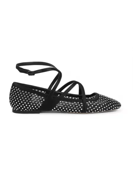 Balerinki Jimmy Choo skórzane czarne
