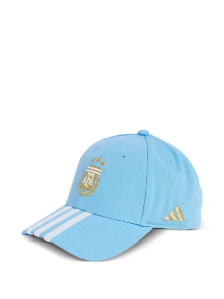 Șapcă Adidas cu dungi cu broderie de catifea alb