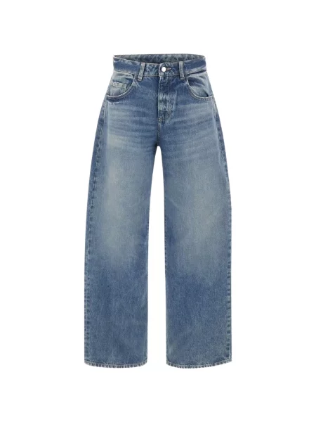 Blugi cu picior larg Icon Denim albastru