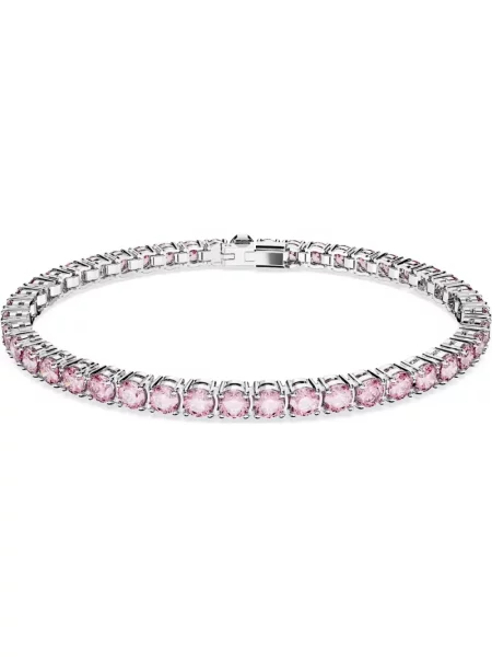 Bransoletka Swarovski różowa