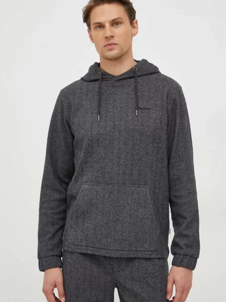 Pulover Pepe Jeans Mondra s kapuco siva