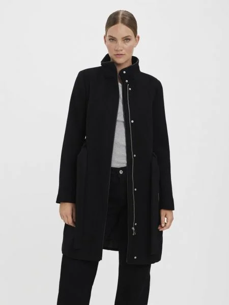 VERO MODA Palton de primăvară-toamnă VMCLASSBESSY' negru