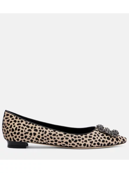 Balerini Manolo Blahnik bej