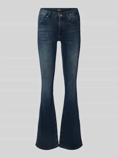 Jeansy o rozkloszowanym kroju z mieszanki bawełny model ‘BLUSH’ Only niebieskie