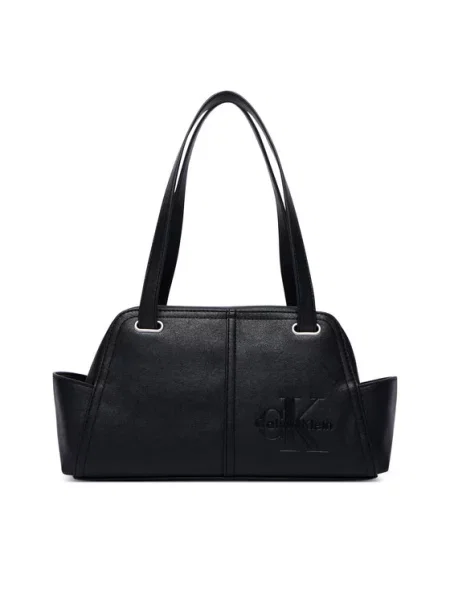 Calvin Klein Τσάντα Pockets Monologo Shoulder Bag μαύρο