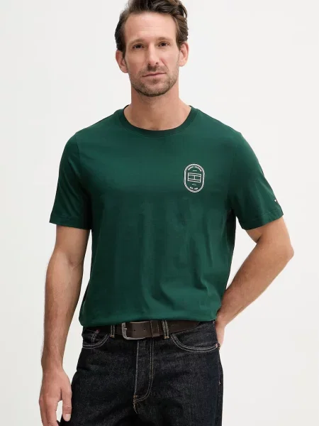 Tommy Hilfiger t-shirt Ανδρικό πράσινο