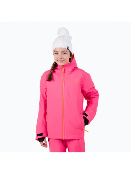 Geacă de schi pentru copii Rossignol Jr Strawpile tea rose roz